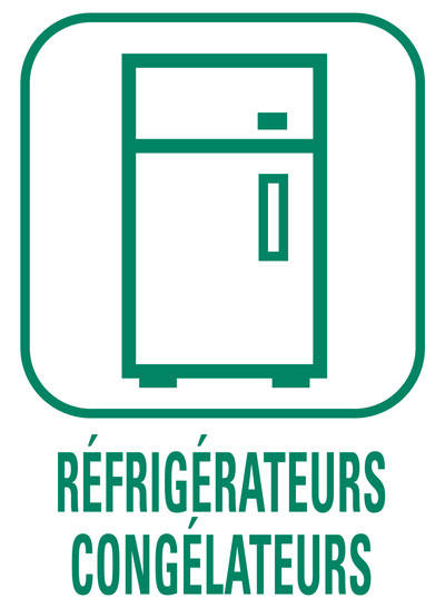 Pictogramme Réfrigirateurs et congélateurs